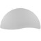 Flash Furniture Half Round 30 W, 60 L, 30 H, Chrome, Laminate, Particleboard, Steel, Grey XU-A60-HCIRC-GY-T-A-CAS-GG - alternate 10